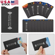 20× RFID Blocking Sleeves Credit Card Protector Holders Theft Protection Secure