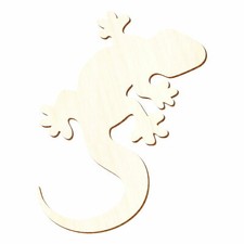 Holz Gecko Salamander - 4-10cm Streudeko Basteln Deko Tischdeko