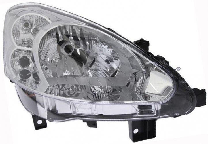 Phare avant droite Peugeot Partner 2012-2015 projecteur optique de rechange droit passager h4
