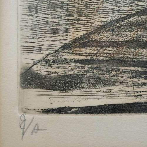 Vintage René Carcan Signed Limited Edition Abstract Etching "Under the Sun" - Picture 14 of 18