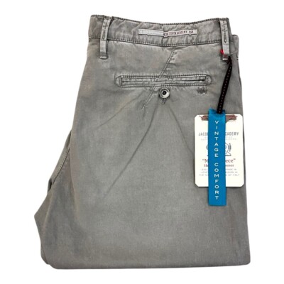 JACOB COHEN Hose WOLF VINTAGE COMFORT Herren Chino Jeans hellgrau grau edel NEU!
