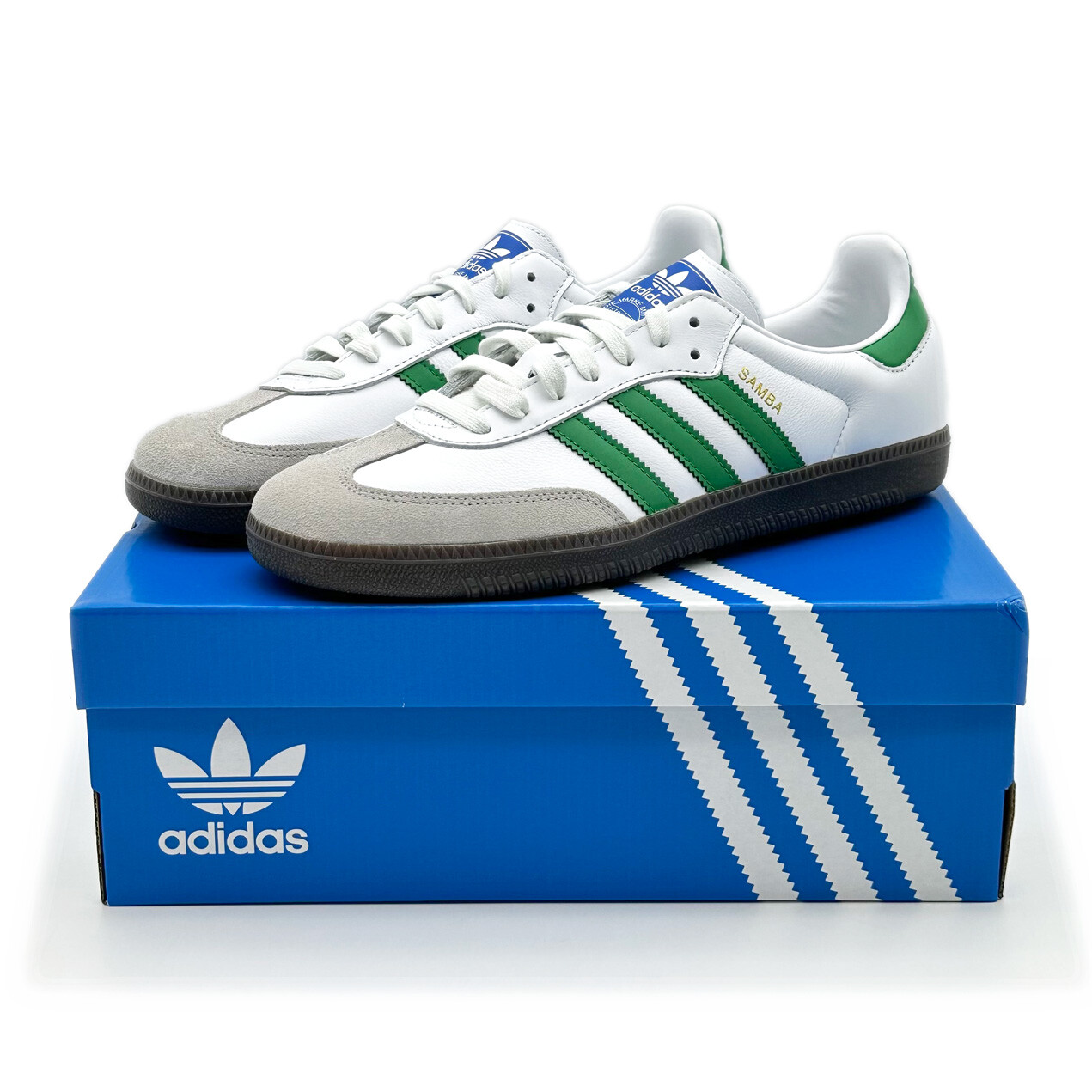 IG1024 adidas Originals Samba OG White Green (Men's) | eBay
