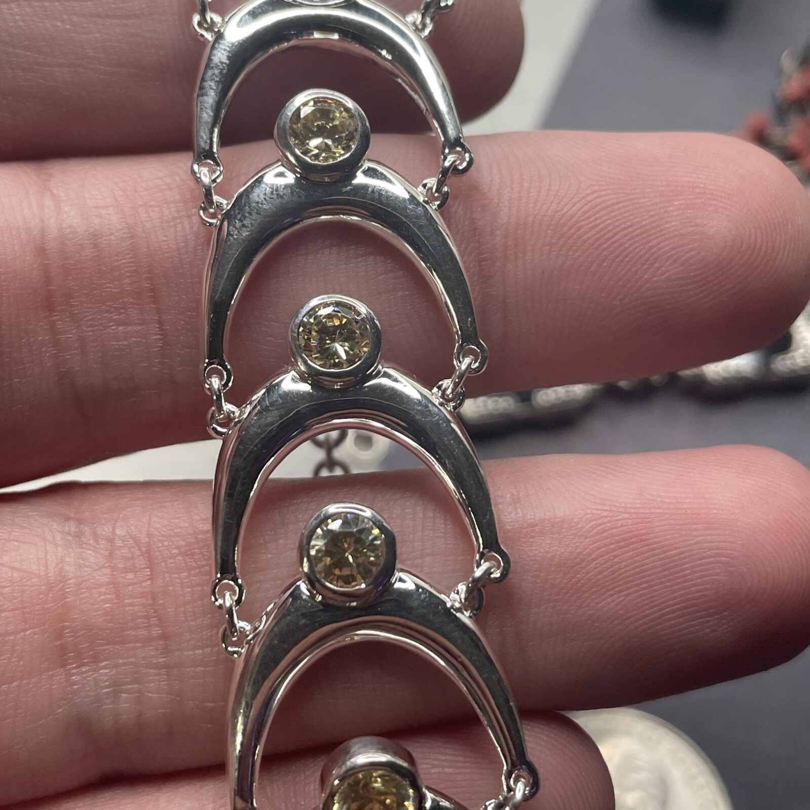 Solid Sterling Toggle Bracelet By Sun Industries … - image 6