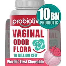 Female Vaginal pH Probiotics 10 Billion CFU + Organic Probiotics - Chewable