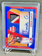 2021 Panini Elite Extra Edition JUNIOR GARCIA 3 Color Patch AUTO 2/3