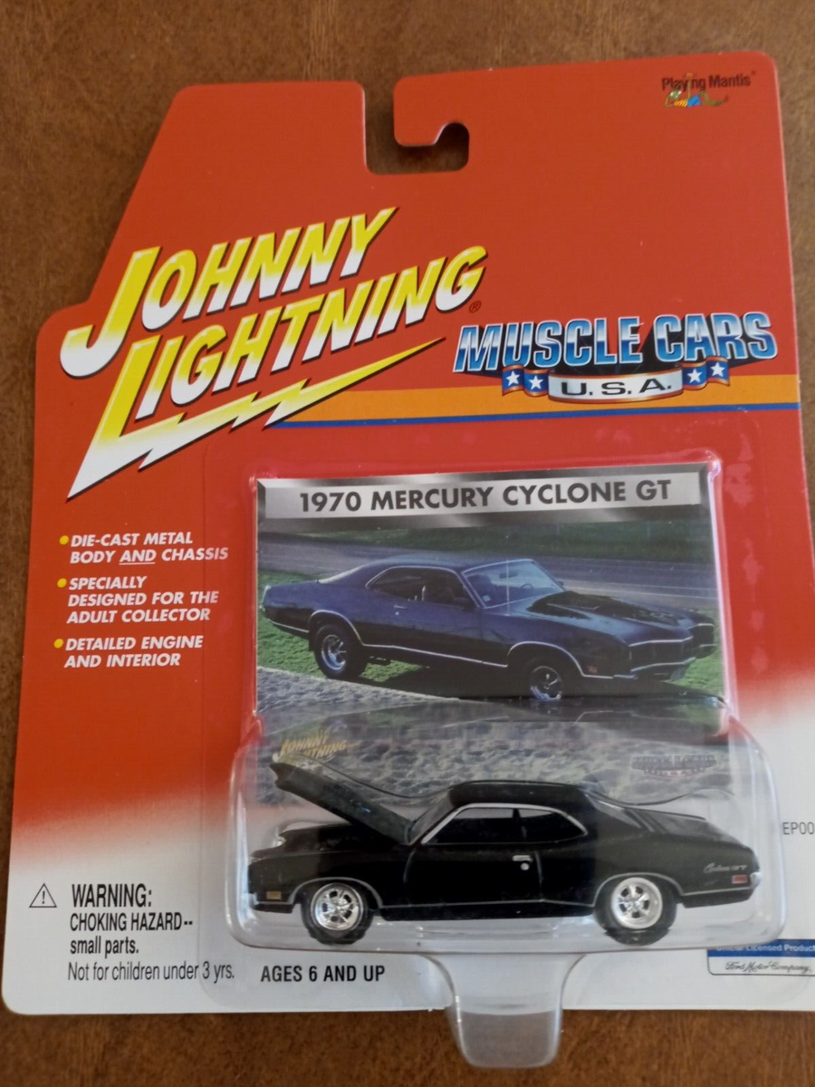 1970 Mercury Cyclone GT NOS Black Johnny Lightning 351 429 SCJ
