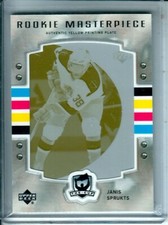 2006-07 The Cup Printing Plates Sweet Shot Yellow #126 Janis Sprukts RC 1/1