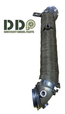 DDP 3'' HD TurboPipe W HeatWrap For 2011-2015 Chevy GMC 6.6L LML Duramax Diesel