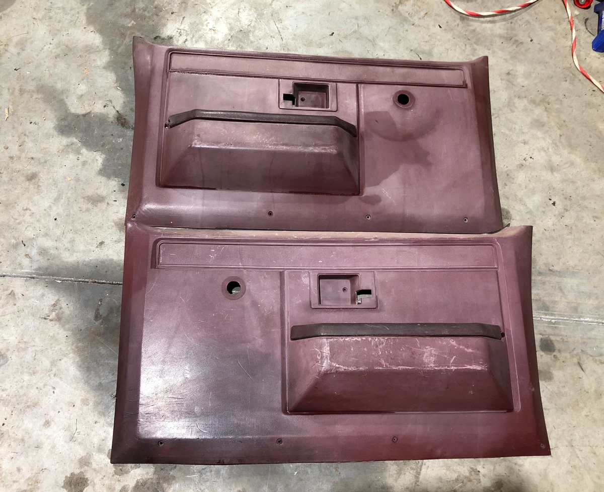 Chevy GMC Square Body Interior Door Panels Red 81 87 Pair eBay