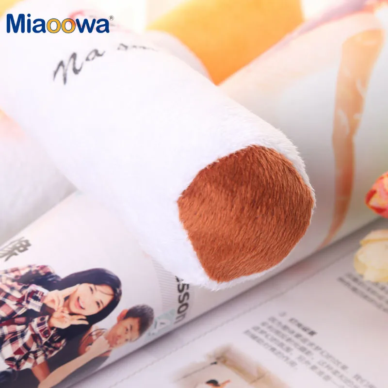 long pillow cigarette 30-110Cm Funny Smoking Cylindrical Sleeping Cigarette Pillow Smulation  Plush Toy