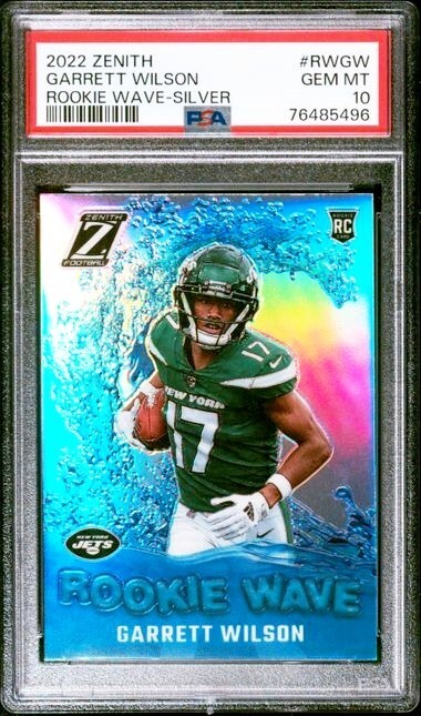 Garrett Wilson Panini Zenith Rookie Wave #RWGW Silver