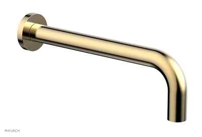 Phylrich D1130X3/004 7.5'' Wall Tub Spout Contemporary Bathroom SATIN BRASS New!