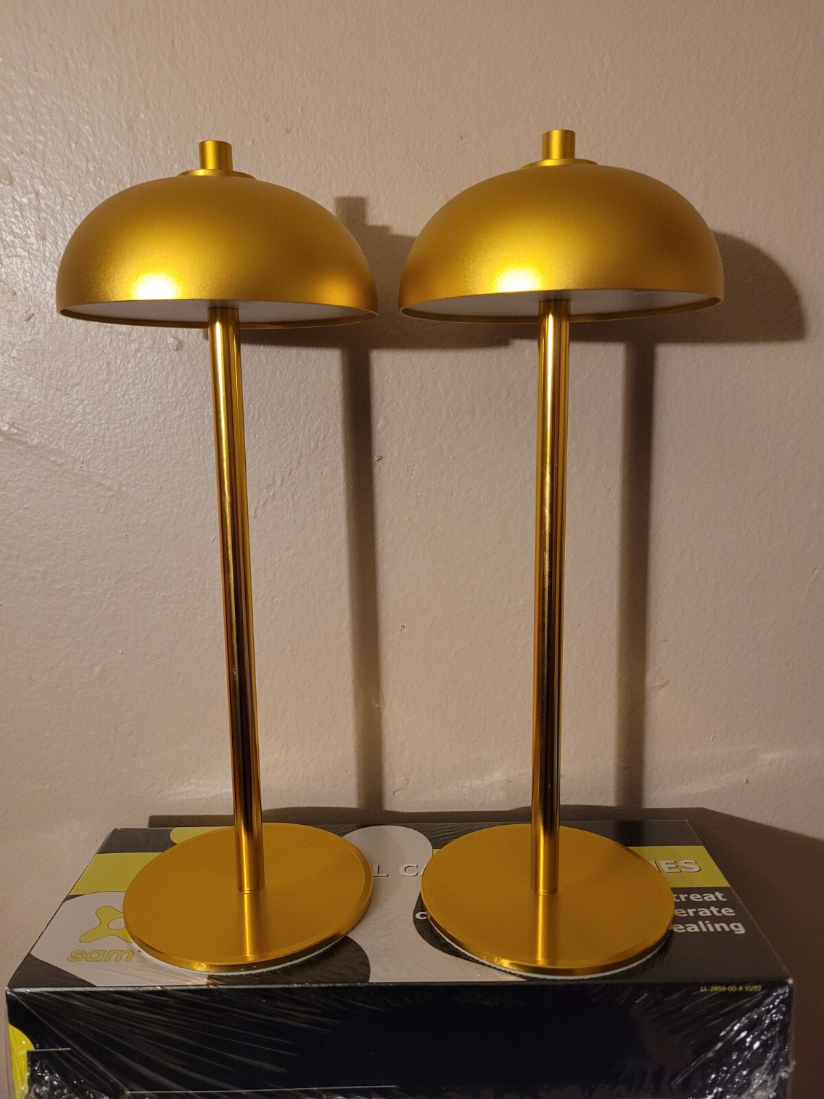 Jonemo Cordless Table Lamps 5000 Amh Rechargeble Potable 3 Color Modes