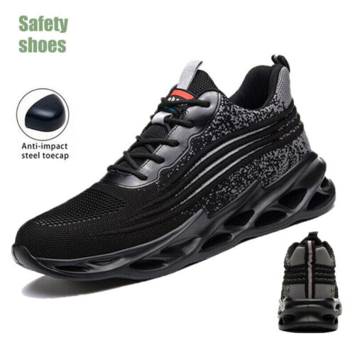 Mens Safety Shoes Sneakers Work Indestructible Steel Toe Boots Lightweight US - Picture 1 of 23