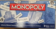 Hasbro Monopoly Board Game Liberty Mutual Insurance 100th Anniversary Spec. Ed.
