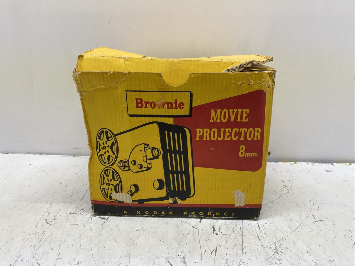 Vintage Kodak Brownie 8mm Movie Projector No. 196 w/ Original Case