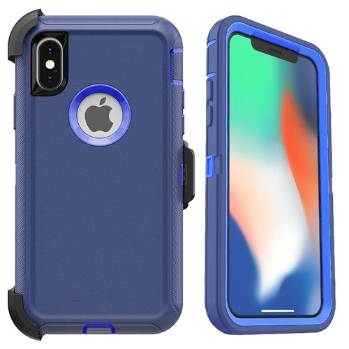 For iPhone X XS XR 11 12 13 14 15 Pro Defender Case Shockproof Cover Belt Clip - 第 27/31 張圖片
