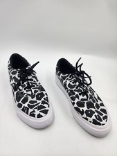 CONVERSE UNISEX SKID GRIP ROCK PRINT WHITE WOMEN'S US 6 MEN'S US 4.5 EU 37