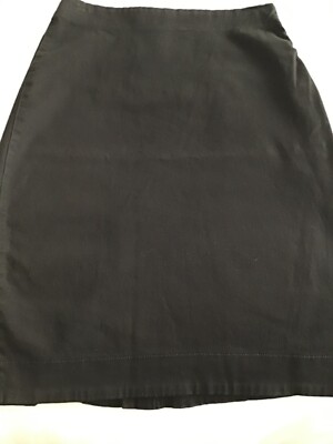 NWT Prairie Underground Black Stretchy Denim Pencil Skirt Side Zipper Size  S