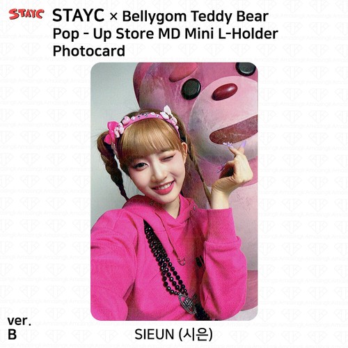 StayC x Bellygom Teddybär Pop Up Store Offizieller MD Becher Öko Tasche Fotokarte KPOP - Bild 64 von 72