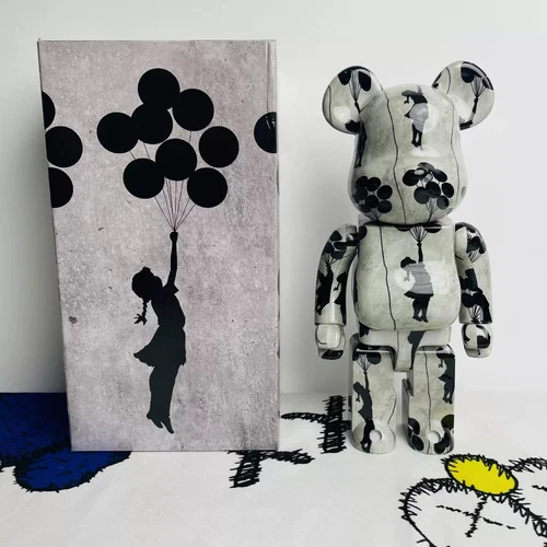 Bearbrick400% Balloon Girl Building Block Bear Action Figure Collection Toy Gift - Picture 8 of 20