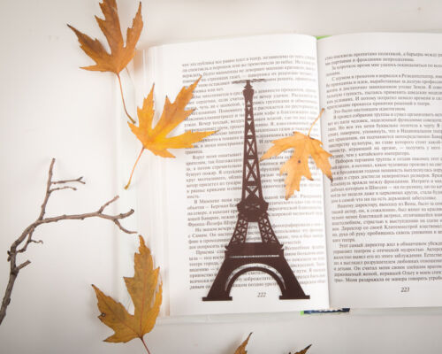 Atelier Article - Gift Steel bookmark Eiffel Tower Paris (Black) 7" / 17 cm long - Picture 1 of 6