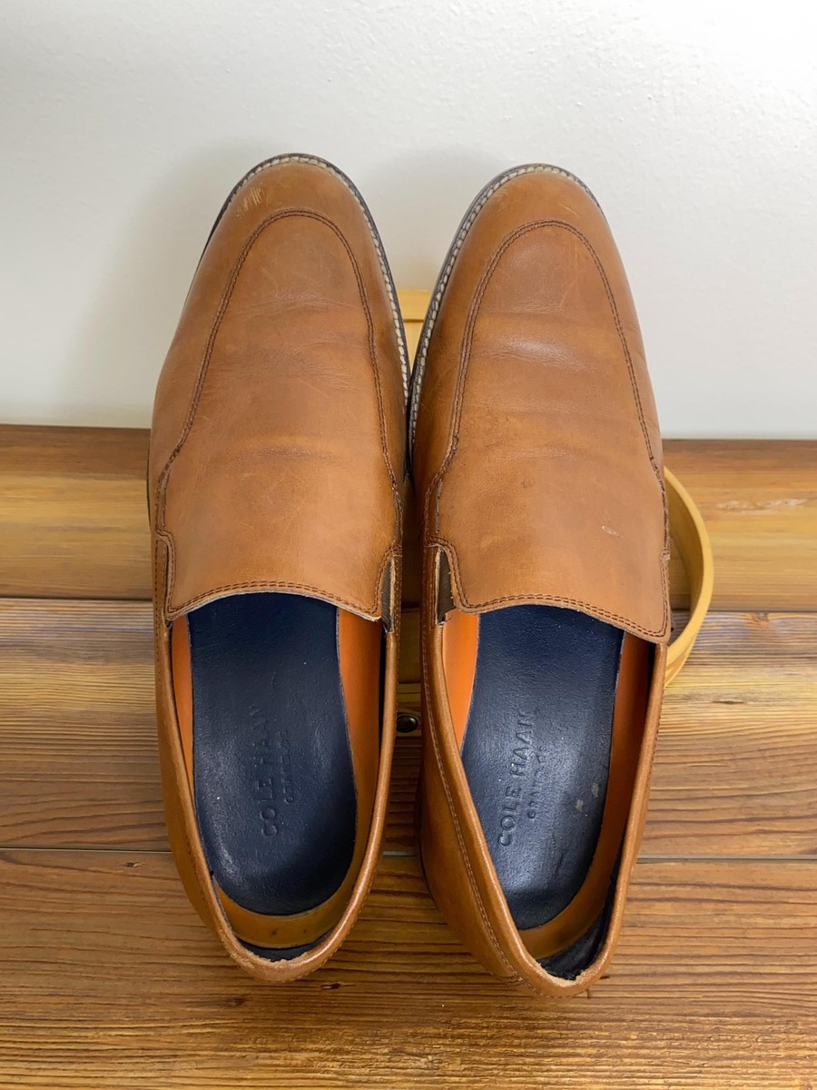 Cole Haan Grand.OS Shoes Mens 9M Tan Leather Slip On Oxford  display picture 2