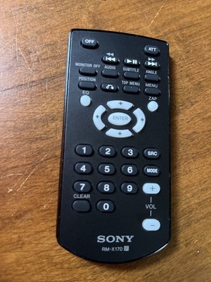 OEM Sony Remote Control RM X170 Audio Mode SRC EQ Zap Menu Subtitle Used