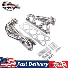 Stainless Shorty Exhaust Headers For 1987-1996 Ford F150 F250 Bronco 5.8l V8