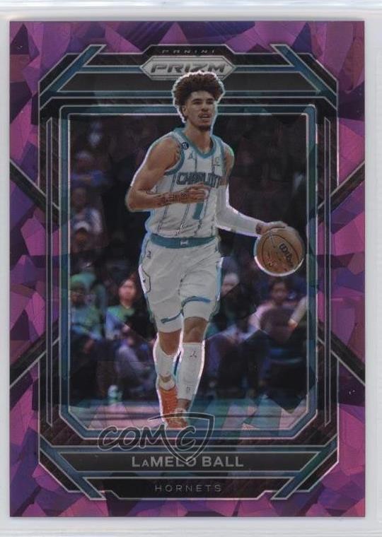 2022-23 Panini Prizm Purple Ice Prizm 82/149 LaMelo Ball #150 1aj