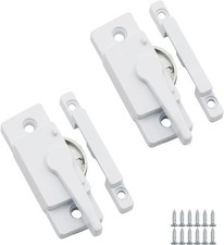 2 Pack Windows Sash Lock, White Window Latches for Single-Hung and Double-Hung W