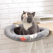 Cat Desk Bed Hammock, Heavy-Duty Metal Frame and Clamp Support up to 40 lbs, ...