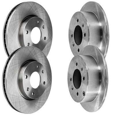 Front & Rear Disc Brake Rotors For 2004-2005 Hyundai Sonata 2002-2006 Kia Optima