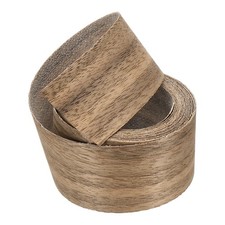 1-1/2"x10 ft Wood Edge Banding Pre-Glued Iron on Edging Strip Black Walnut
