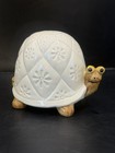 Vintage  Otagiri/OMC Japan Ceramic TURTLE Piggy Bank by - Embossed Floral Shell — photo 8