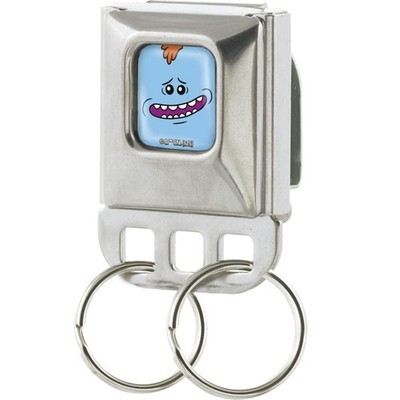 Keyholder - Mr. Meeseeks Face Close-Up Full Color Blue ACC NEW