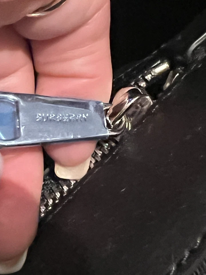 Burberry London Check and Leather Satchel Used In Great Condition Pre-Owned - Image 3 of 4