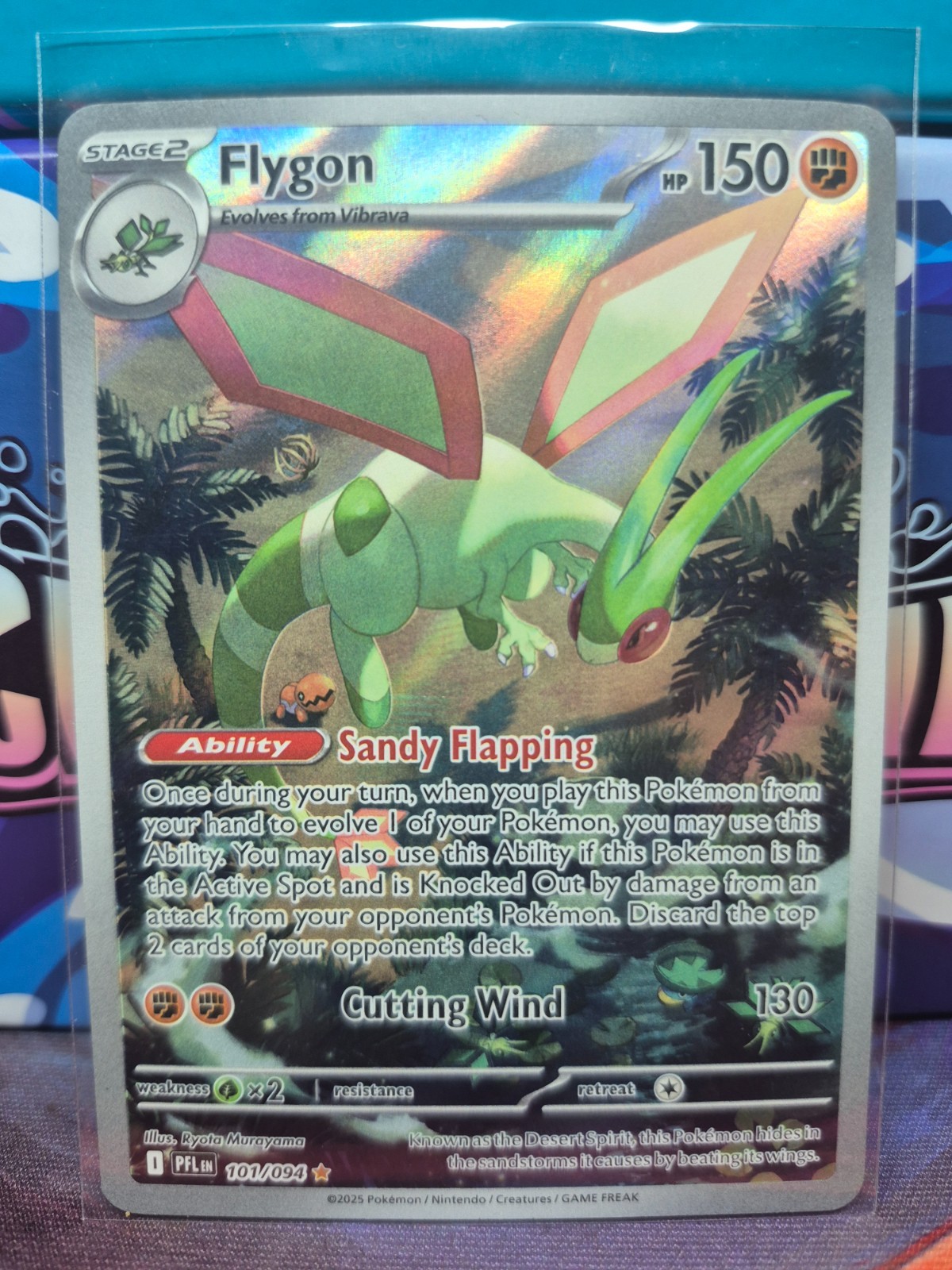 Pokemon Flygon 101/094 Illustration Rare Phantasmal Flames NM