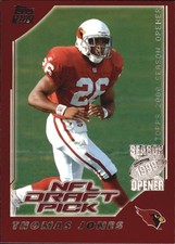 2000 Topps Season Opener #203 Thomas Jones RC Rookie Card. rookie card picture