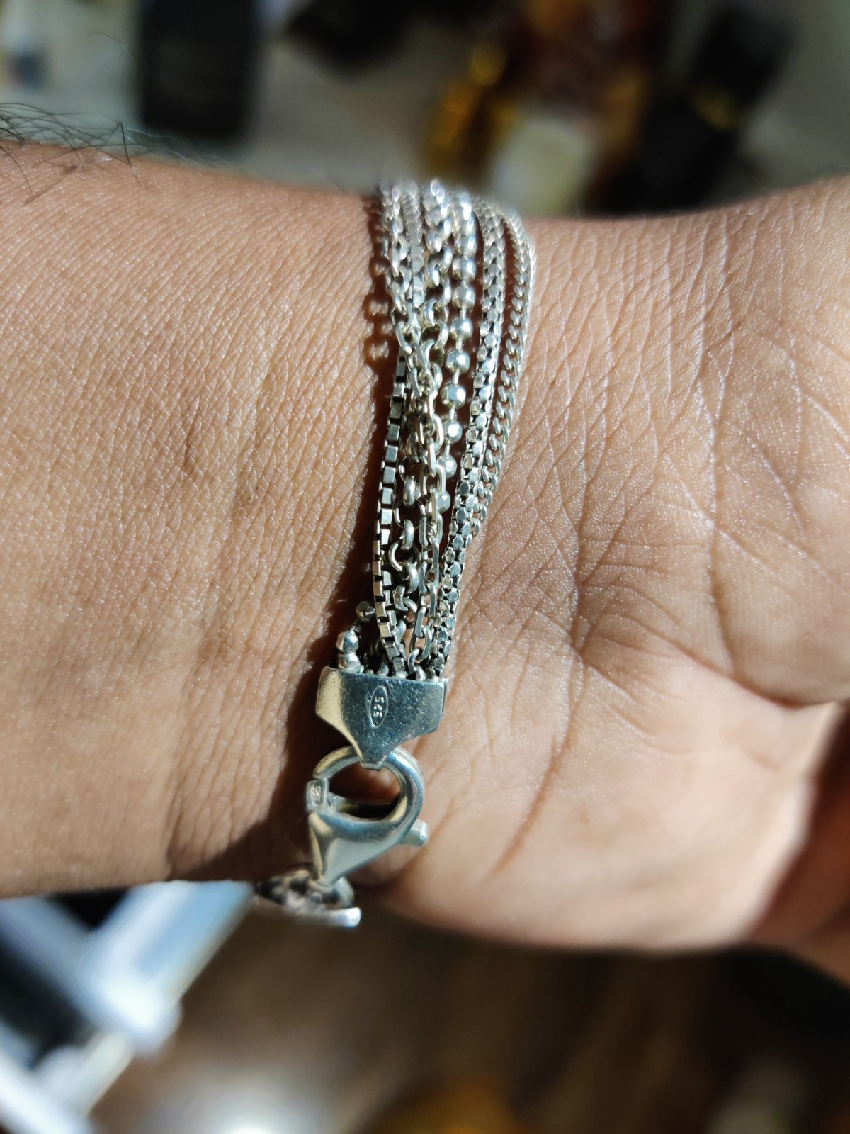 Vintage 925 Sterling Silver Bracelet,  Weight 9.77g