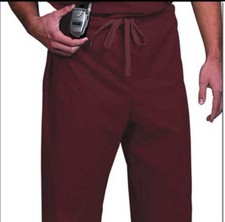 3-Pack Fashion Seal Scrub Pants 78841 Unisex FP Burgundy Large New in Package