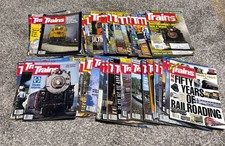 Vintage TRAINS Magazine Lot 51 Issues 1990s Railroading Amtrak Steam Locomotive