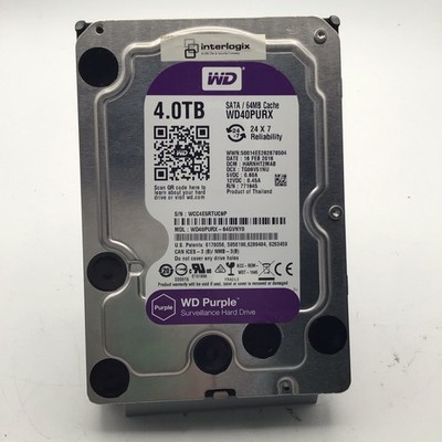 Western Digital WD Purple WD40PURX 4TB Surveillance Desktop HDD Tested Wiped