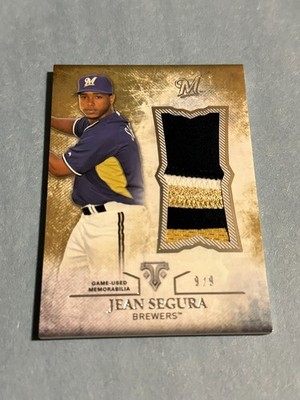 2015 Topps Triple Threads - Unity Jumbo Relics Jean Segura #UJR-JSU Gold 9/9