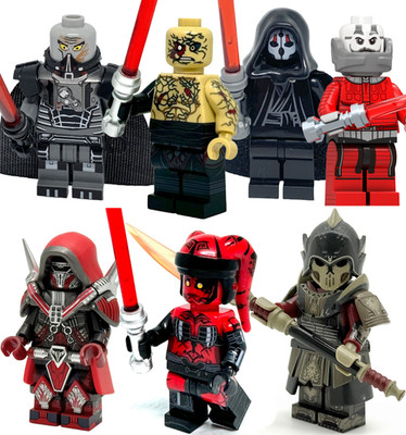 Custom minifigures Darth Talon, Bane, Malgus, Nihilus, Sion, Marr star wars lego