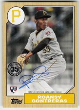 2022 Topps #87BA-RCO Roansy Contreras BASEBALL Pittsburgh Pirates