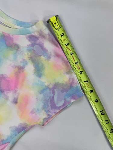 Wonder Nation T-Shirt Tie-Dye Multiple Colors Twist Knot Juniors Size L 10-12 - Picture 8 of 9