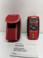 CRAFTSMAN TOOLS LASER TRAC 2’-50’ LASER GUIDED MEASURING TOOL, w/ CASE, 48252