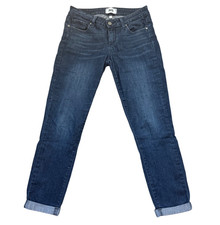 Paige Kylie Crop Dark Wash Denim Jeans Womens Size 26 Cotton Blend Made In USA