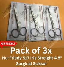 Hu-Friedy S17 Iris Streight 4.5" Surgical Scissor German Stainless Steel